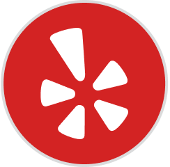 An icon representing Yelp reviews platform.
